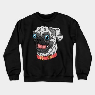 Goofy Pug Crewneck Sweatshirt